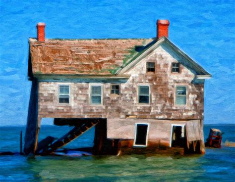 The Last House on Holland Island Painting by Michael Pickett - Fine Art America