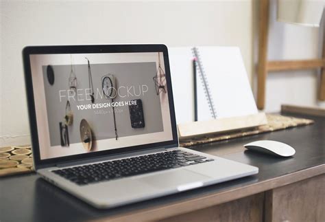 22 Free PSD Desk Mockup Designs to Showcase your Work