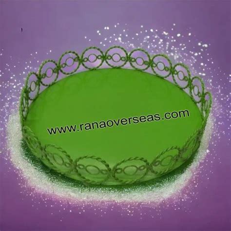 Wholesale Cheap Price Serving Tray Round Decorative Coffee Table Metal Tray at Rs 390/piece in ...