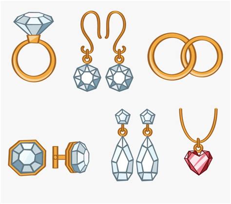 Cartoon Gemstone Clip Art - Cartoon Jewellery Clipart, HD Png Download ...