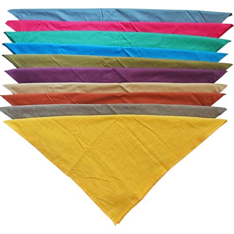 Bandana / headband / headscarf recycled sari material, colours vary, plain