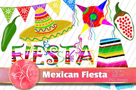 Mexican Fiesta Clip Art / 16 Images Graphic by paperart.bymc · Creative Fabrica