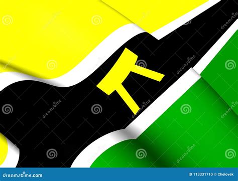 Flag of Ashanti People and Country Ashanti, Asanteman. Stock Illustration - Illustration of ...