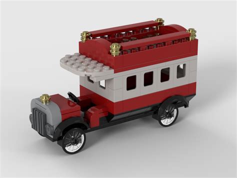 LEGO MOC Vintage Double-Decker Bus by Saint_Ceadda | Rebrickable - Build with LEGO