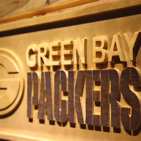 Green Bay Packers Wood Sign - neon sign - LED sign - shop - What's your sign?