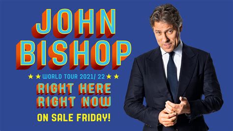 John Bishop Announces World Tour, one show