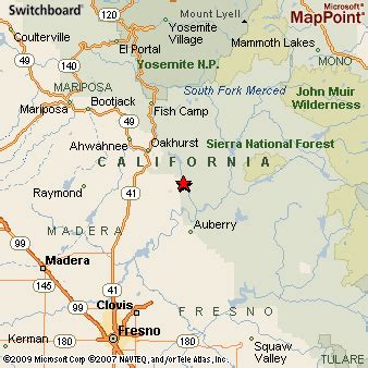 North Fork, California Area Map & More