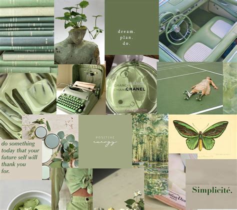 SAGE Green Photo Wall Kit Olive Green Sage Aesthetic | Etsy Australia | Sage green wallpaper ...