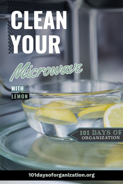 How To Clean The Microwave With Lemon | 101 Days of Organization