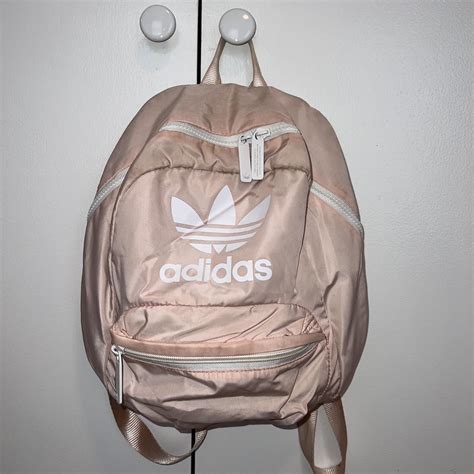 Adidas small pink backpack -good used condition,... - Depop