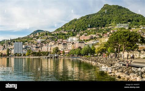 Quai des Fleures, Montreux, Lake Geneva, Switzerland Stock Photo - Alamy