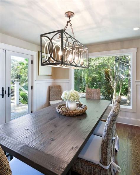 79+ Beautiful Dining Room Ideas | Farmhouse dining room lighting ...