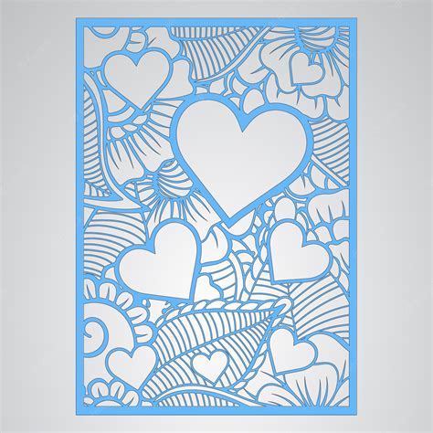 Premium Vector | Love card design