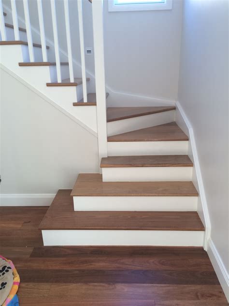 Bullnose Stair Tread Installation - Timber Stair Services