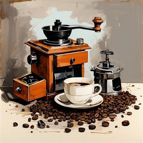 Vintage Coffee Bean Grinder Art Free Stock Photo - Public Domain Pictures