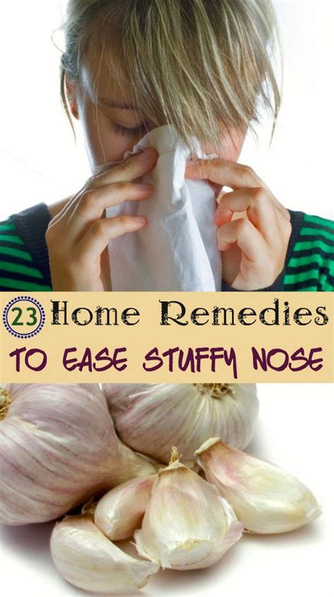 23 Home Remedies to Ease Stuffy Nose | Home remedies, Remedies, Health remedies