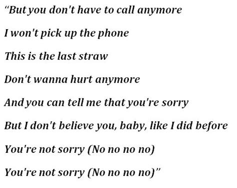 "You're Not Sorry" by Taylor Swift - Song Meanings and Facts