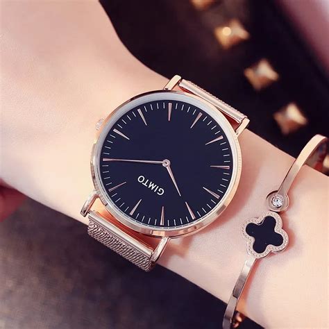 GIMTO Women Watches 2017 Brand Luxury Fashion Quartz Ladies Watch Women Clock Dress Casual ...