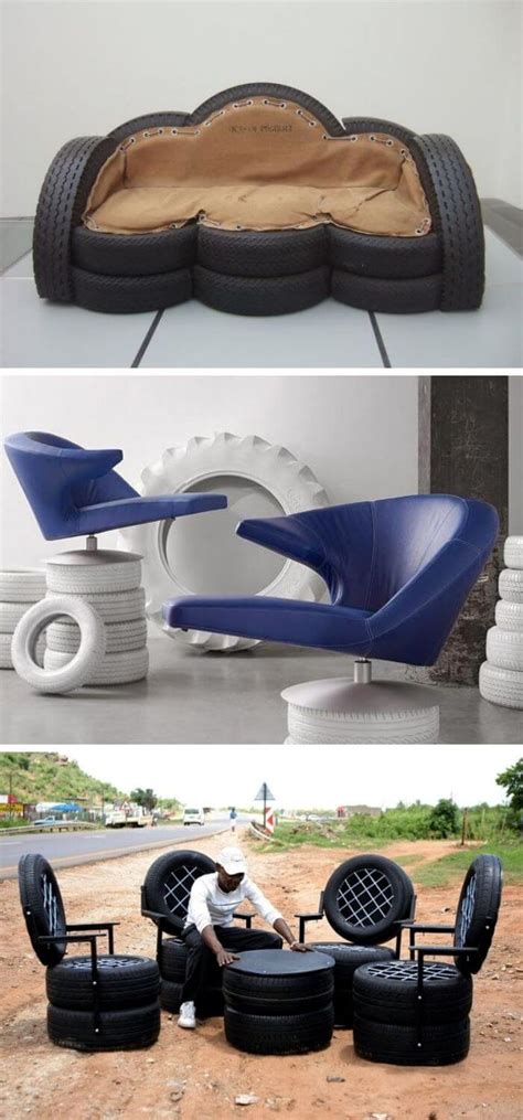 15 DIY Recycled Old Tire Furniture Ideas - Home and Garden Digest