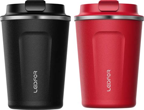 Amazon.com: Leidfor Insulated Tumbler Coffee Travel Mug Vacuum Insulation Stainless Steel with ...