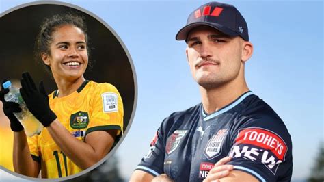 Matildas’ Mary Fowler and Nathan Cleary spotted on ice-cream date together, Cleary denies ...