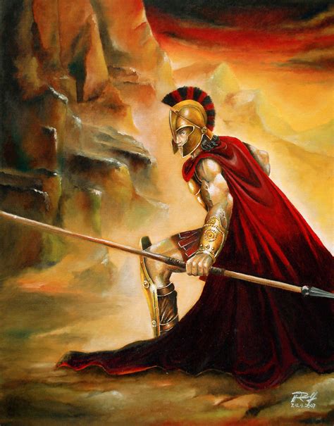 Spartan Warrior Painting at PaintingValley.com | Explore collection of Spartan Warrior Painting