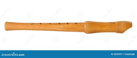 Wooden Recorder, Isolated stock image. Image of recorder - 4252621