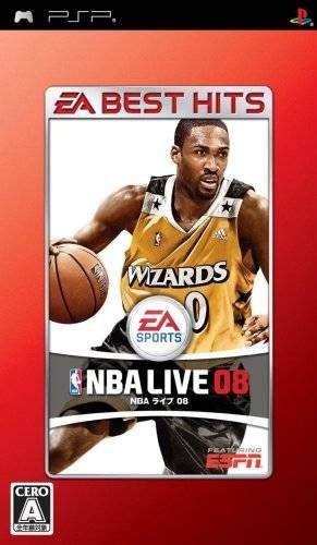 NBA Live 08 PSP Front cover