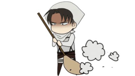 Cleaning Levi Sticker - Cleaning Levi - Discover & Share GIFs