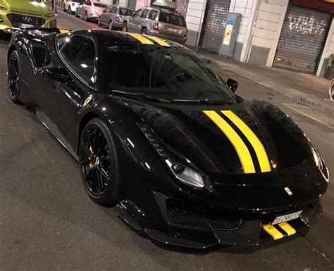 Ferrari 488 Pista on Instagram: “The night spec ⚔️😈 Love the reflections from the black, black ...