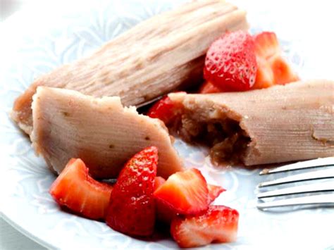 Estos tamales de fresa ¡son vegetarianos!