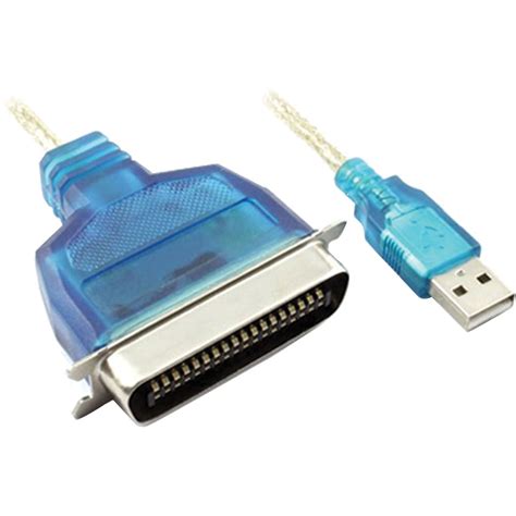 Prudent Way 6' Male USB to Male Parallel Printer PWI-USB-PARA