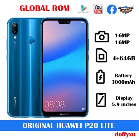 Huawei P20 Lite Original 4/64GB Global ROM | Shopee Philippines