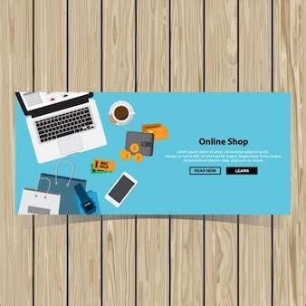 Free Vector | Online shopping banner design