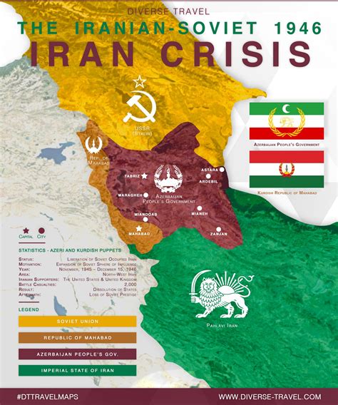 The Iran Crisis ‘46 [OC] : MapPorn