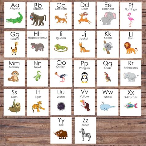 Printable Animal Alphabet ABC