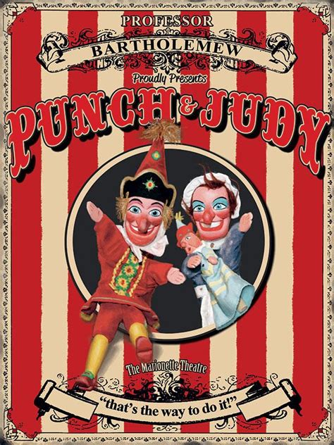 Punch and Judy Metal Wall Art (4 sizes) - Metal Wall Signs