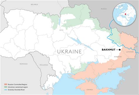 Map Of Ukraine Bakhmut - Get Latest Map Update