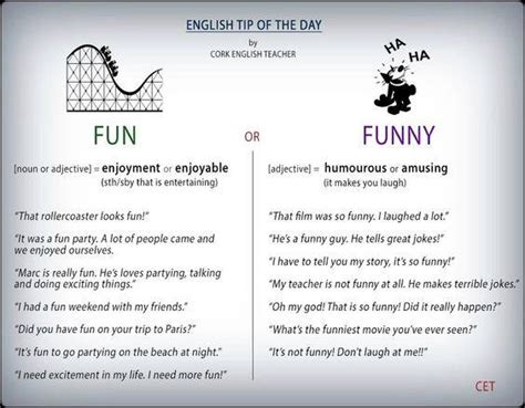 Differences Between FUN and FUNNY - English Learn Site