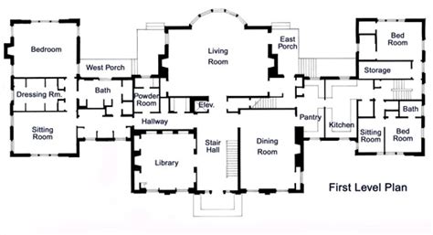 THE PAULSON MANSION, FLOOR PLANS