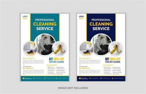 Premium Vector | Vector cleaning service flyer poster design template