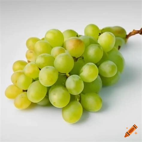 Grapes on white background