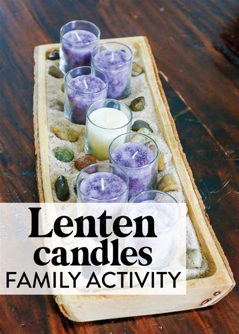 Lenten Candles Family Activity - The Littles & Me