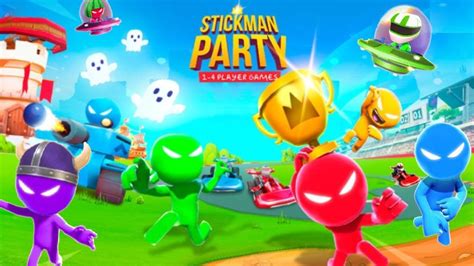 Stickman Party 1234 Player Games NEW UPDATE Gameplay Walkthrough 2022 mobile MINIGAMES - YouTube