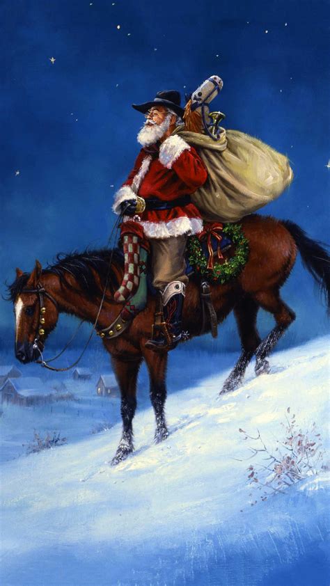 Cowboy Christmas Wallpaper - iXpap