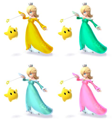 Rosalina and Luma Colors SSB4 by SimpleDerk on DeviantArt