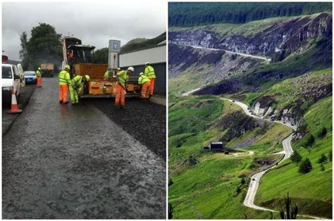 Video shows Rhigos Mountain Road after massive repair job with 6,000 tonnes of Tarmac, 24km of ...