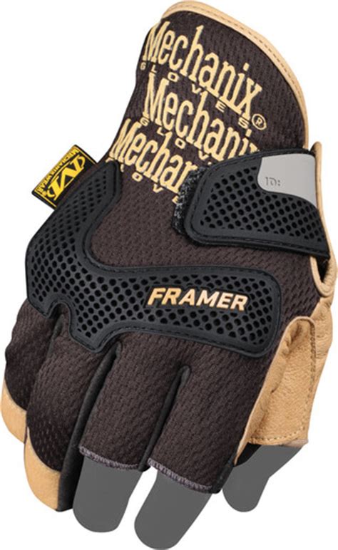 Northrock Safety / Mechanix Wear CG Framer Gloves, Fingerless Gloves ...