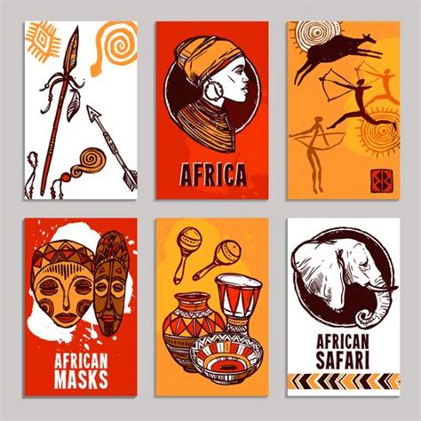 Africa Poster Set 468687 Vector Art at Vecteezy