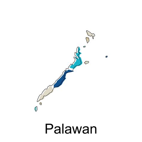 Map of Palawan modern design, Philippines map illustration vector Design Template 26177218 ...